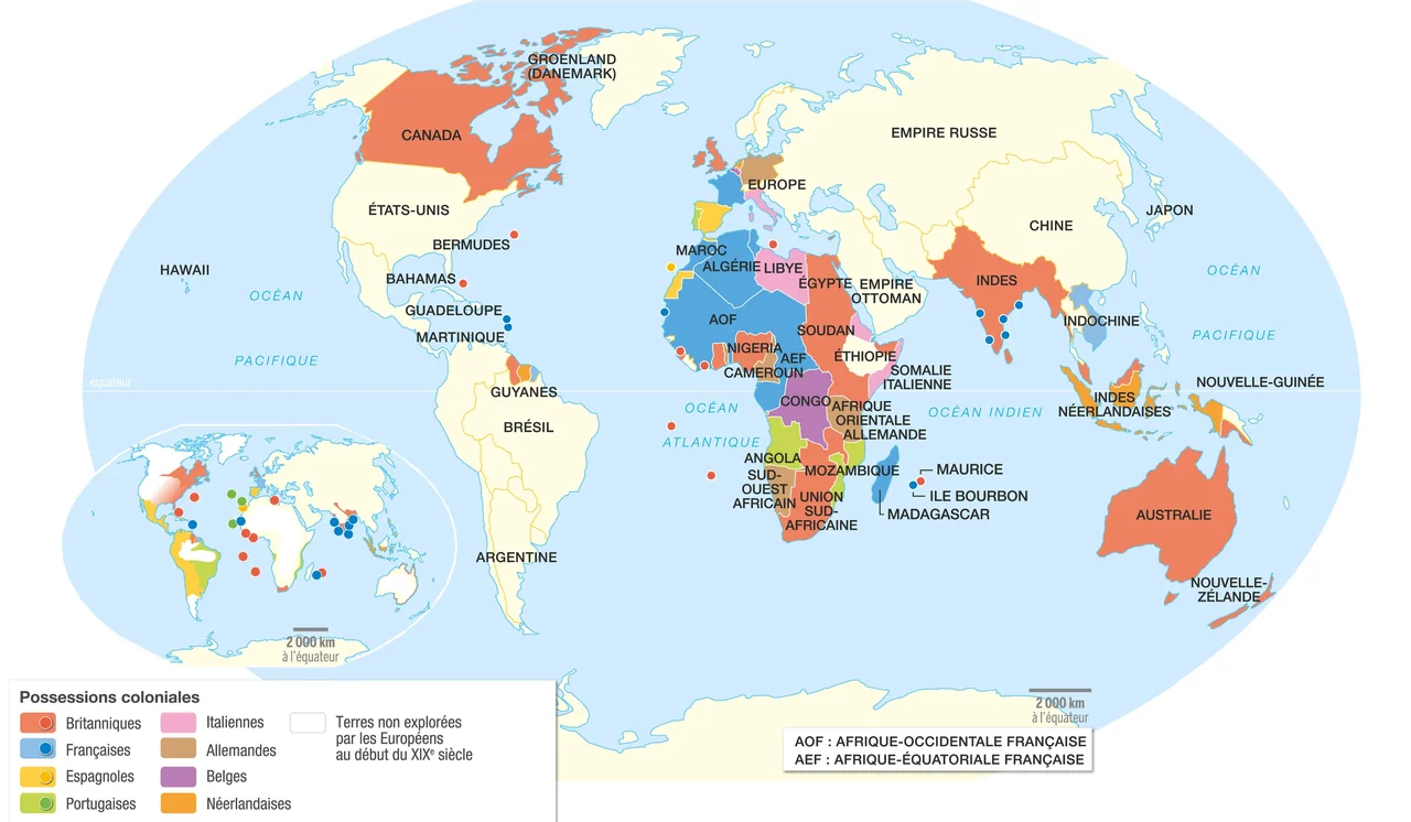 Quiz Empires coloniaux